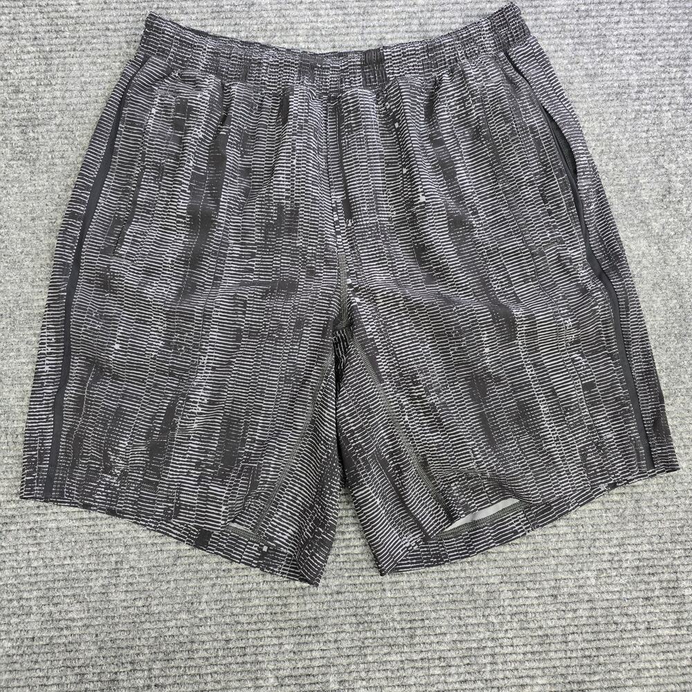 Lululemon Pace Breaker Shorts Mens Large 9" Mix Match Asphalt Grey Black LM7907